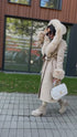 Coat with fur “CLOSURE” FC76 – beige